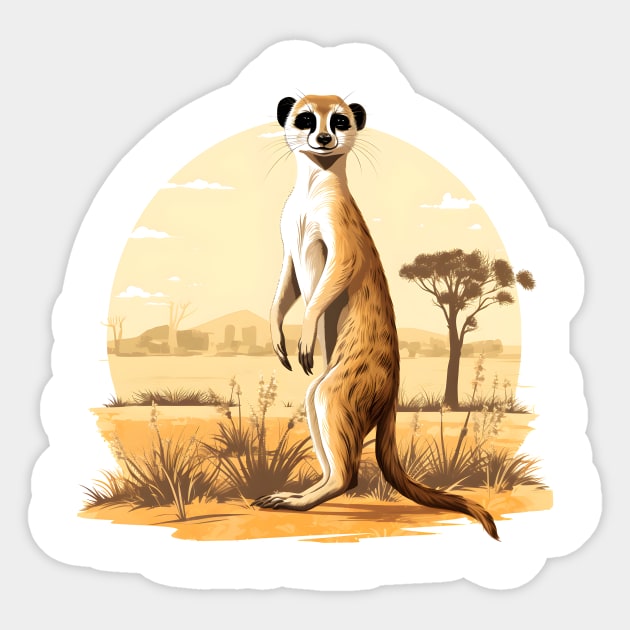 Meerkat Sticker by zooleisurelife